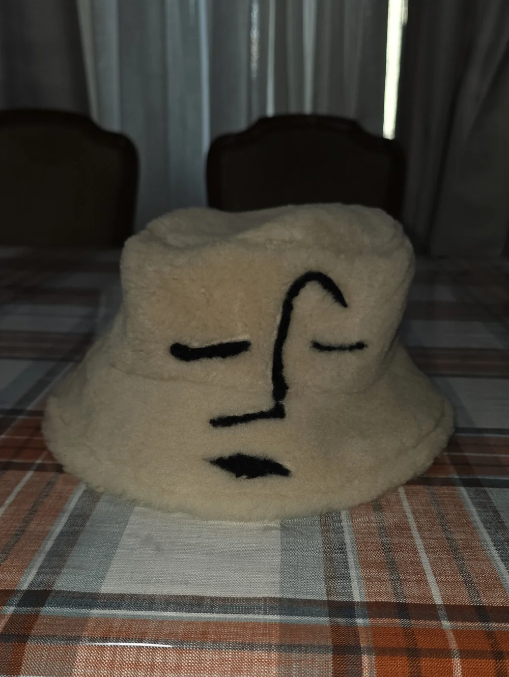 Dauphinette Shearling Face Sun Hat